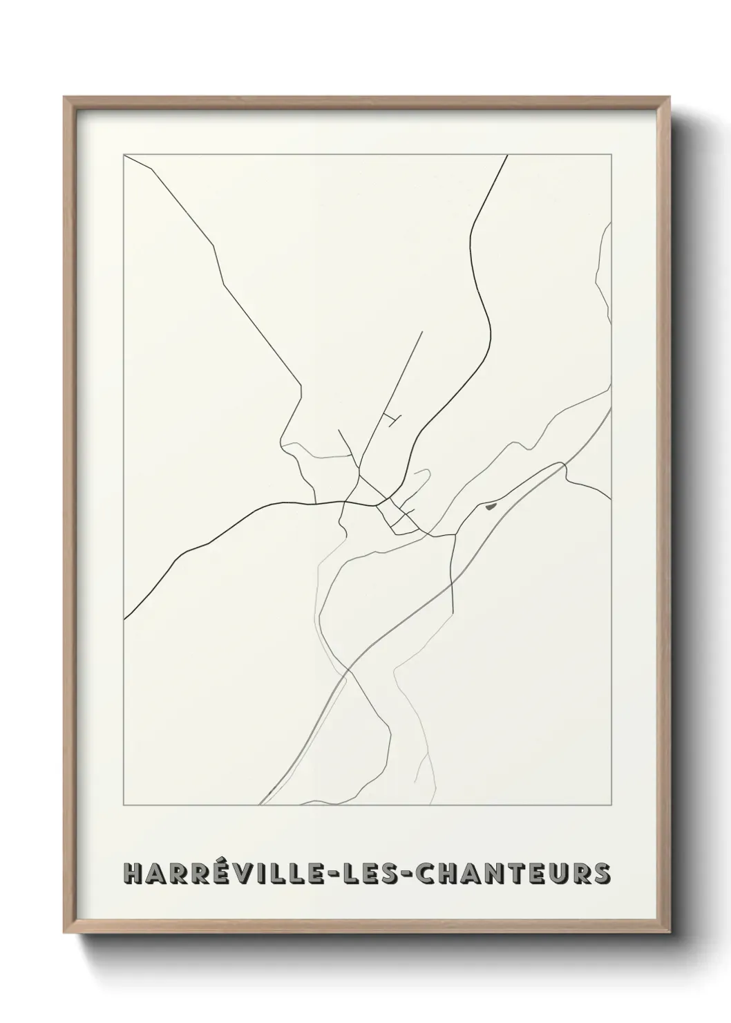 Un poster carte Harréville-les-Chanteurs