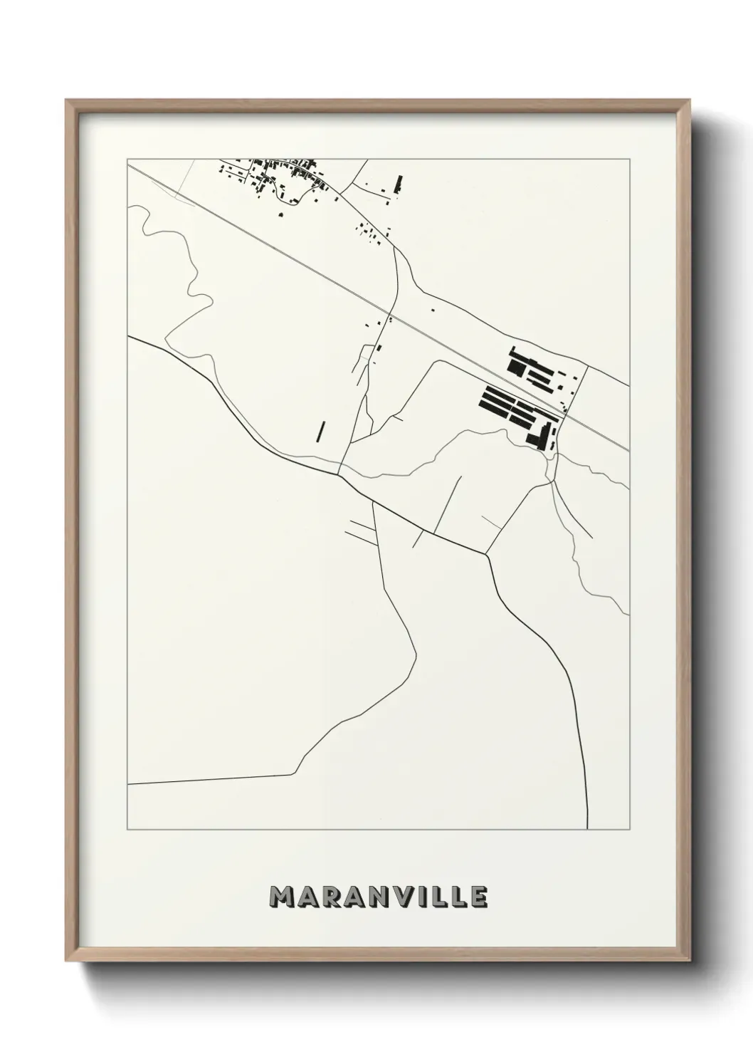 Un poster carte Maranville