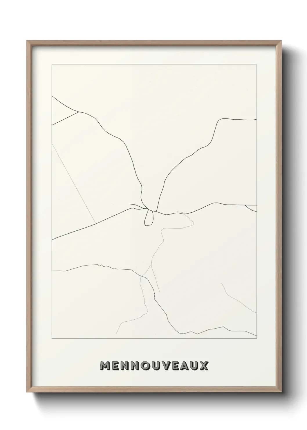 Un poster carte Mennouveaux