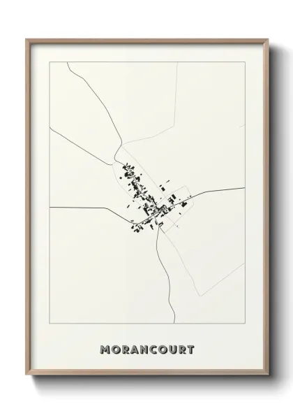 Une affiche de carte sur Morancourt