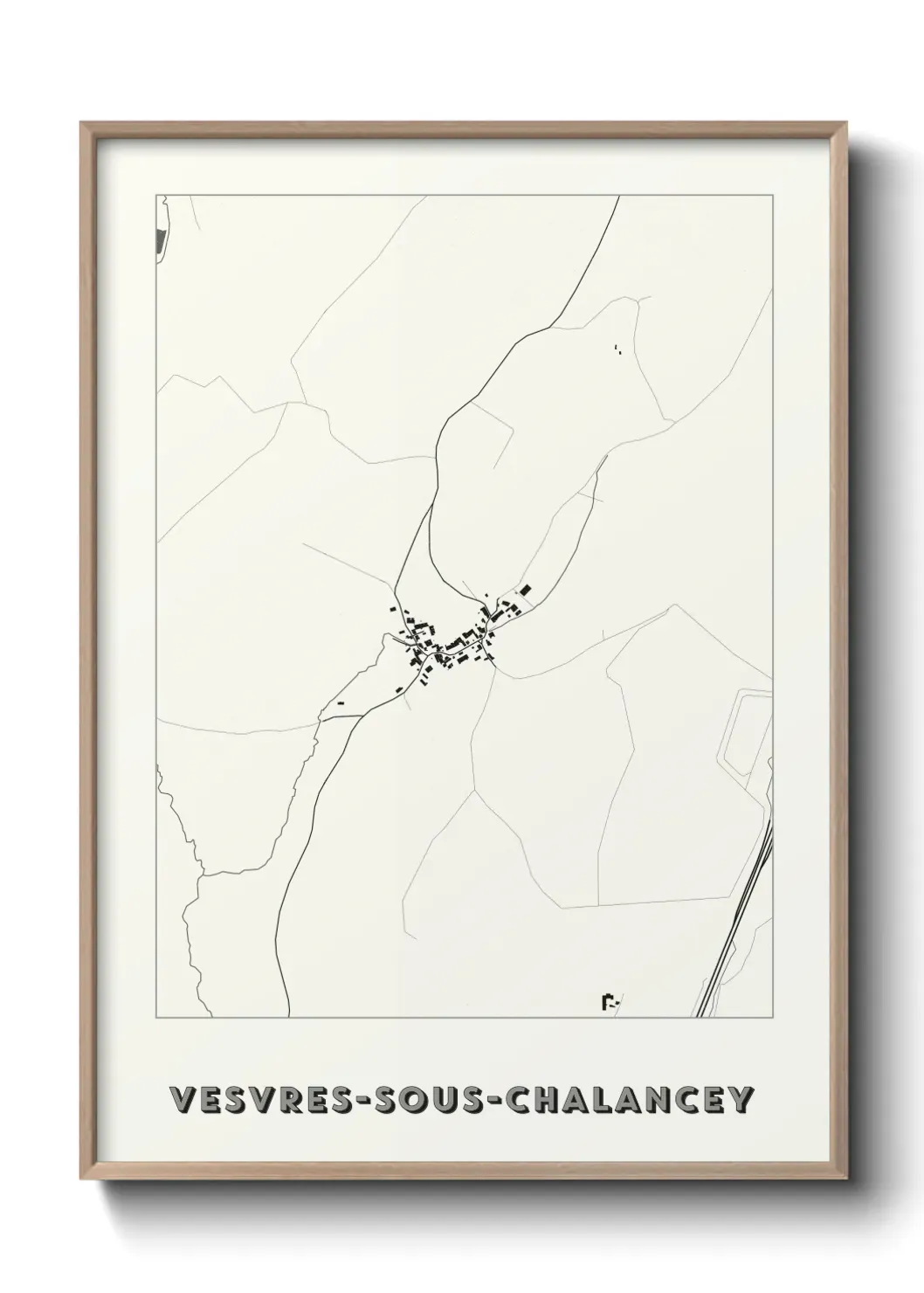 Un poster carteVesvres-sous-Chalancey