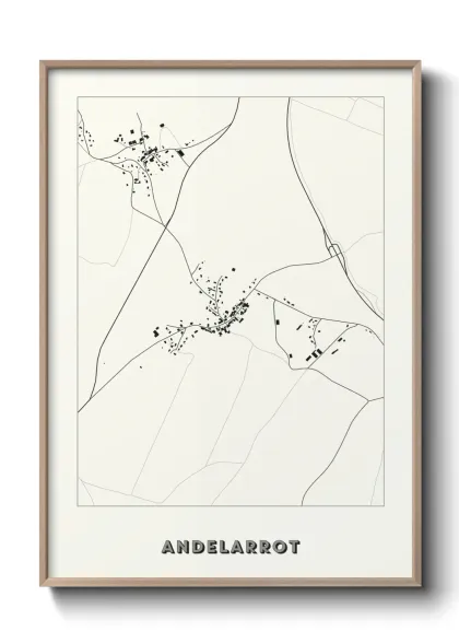 Une affiche de carte sur Andelarrot