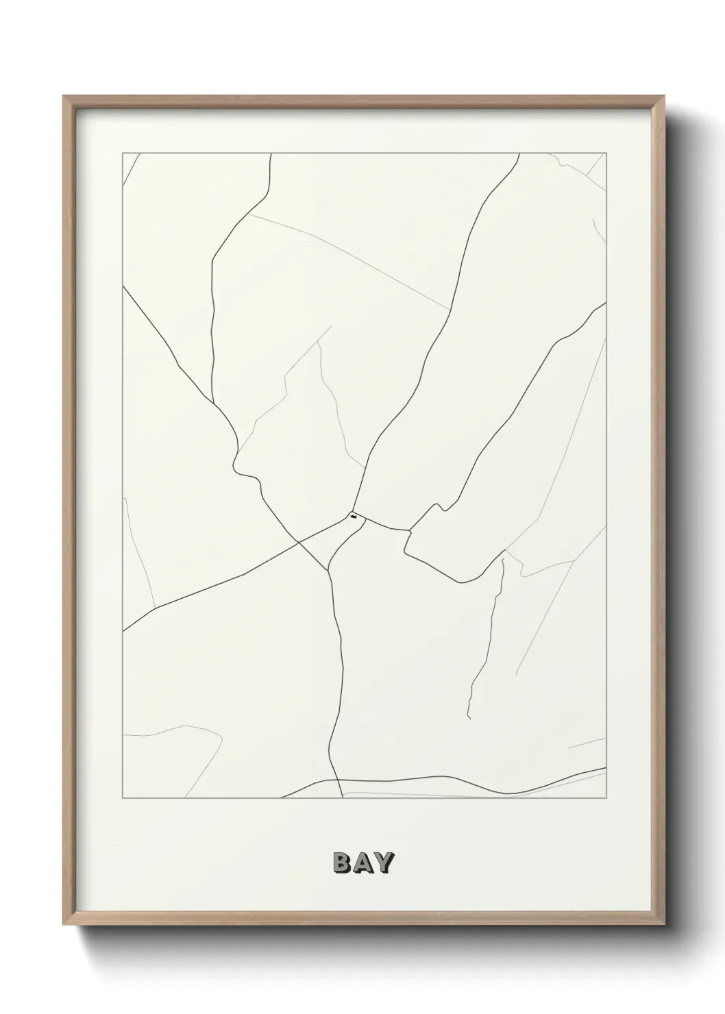 Un poster carte Bay