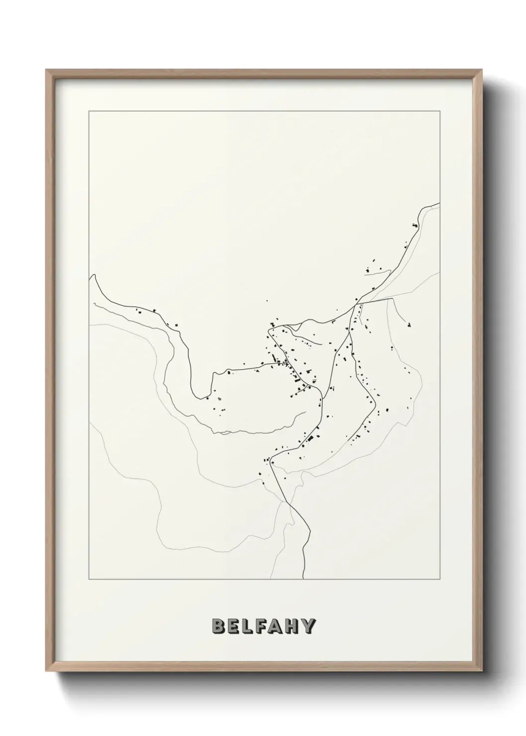 Un poster carte Belfahy