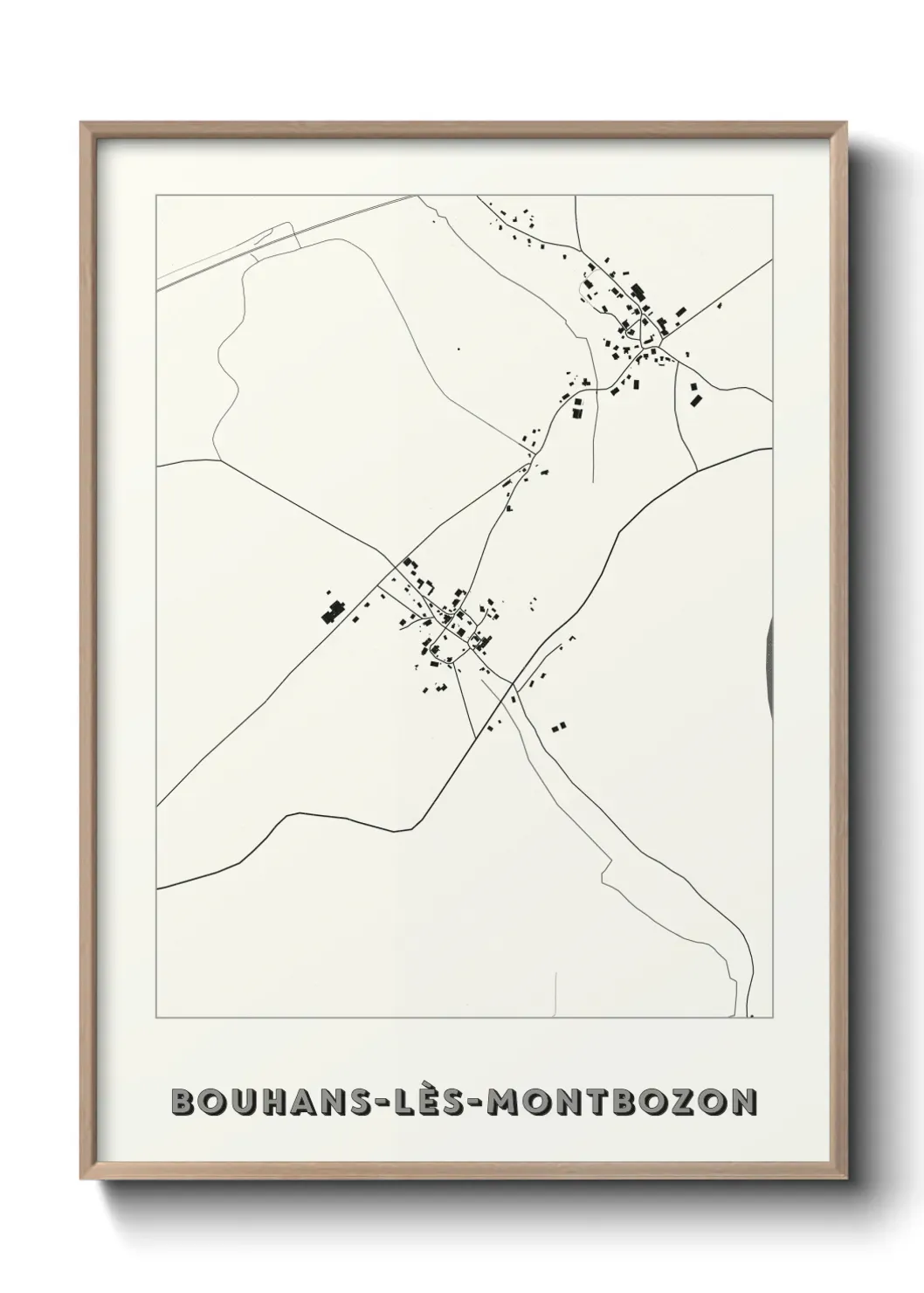 Un poster carteBouhans-lès-Montbozon