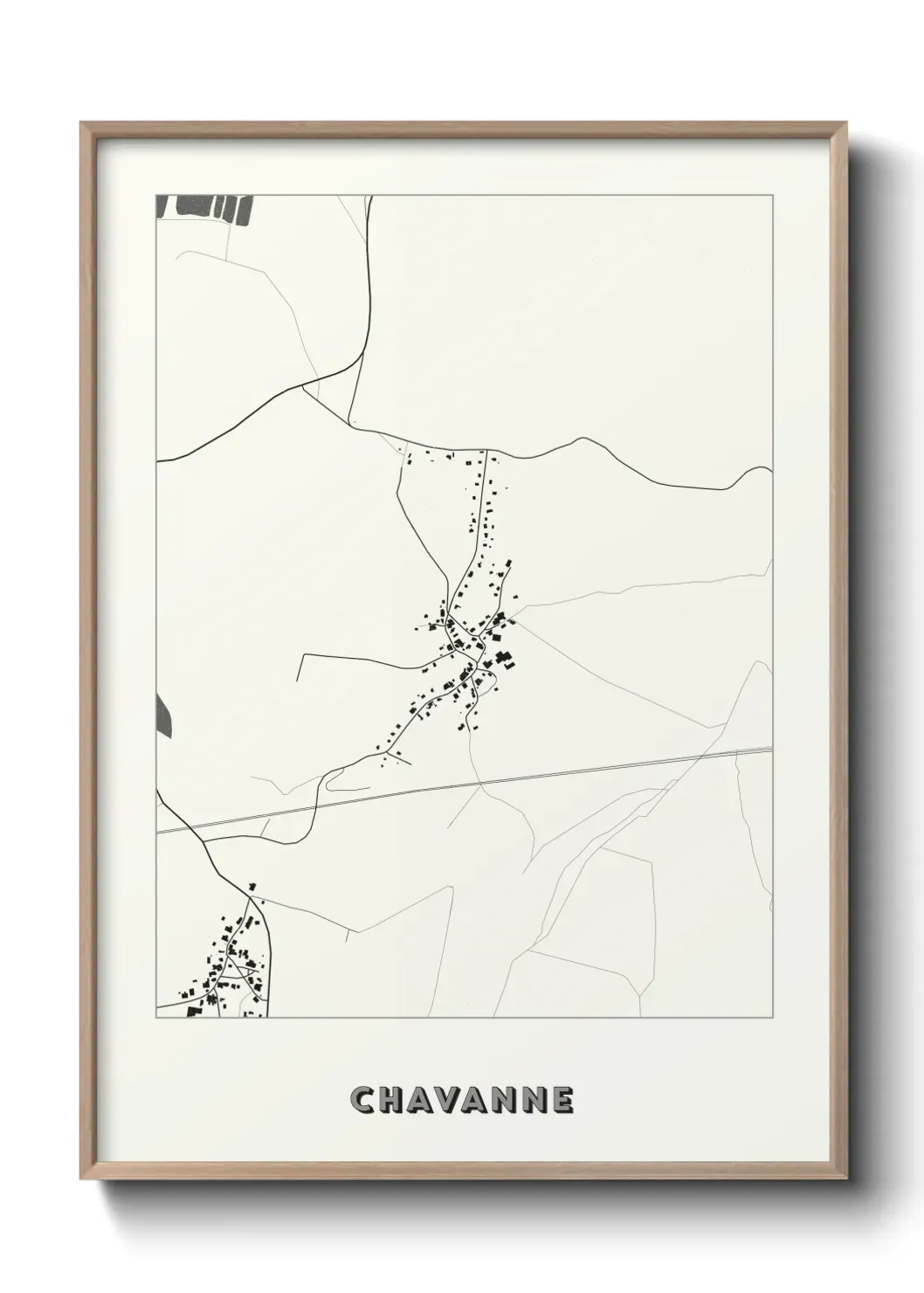 Un poster carte Chavanne