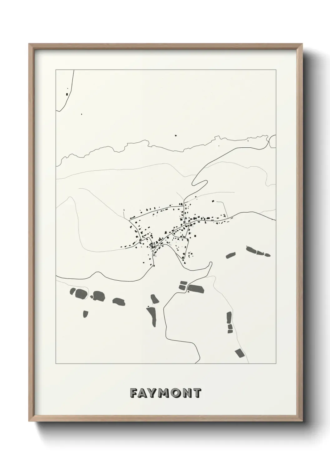 Un poster carte Faymont