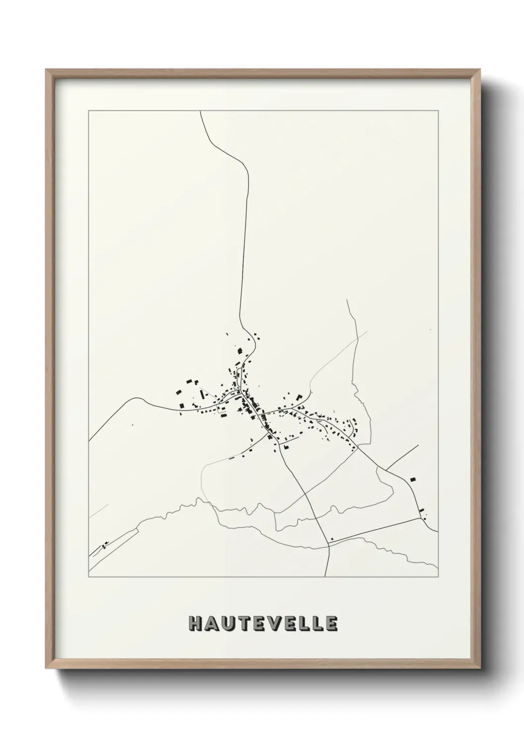 Un poster carte Hautevelle