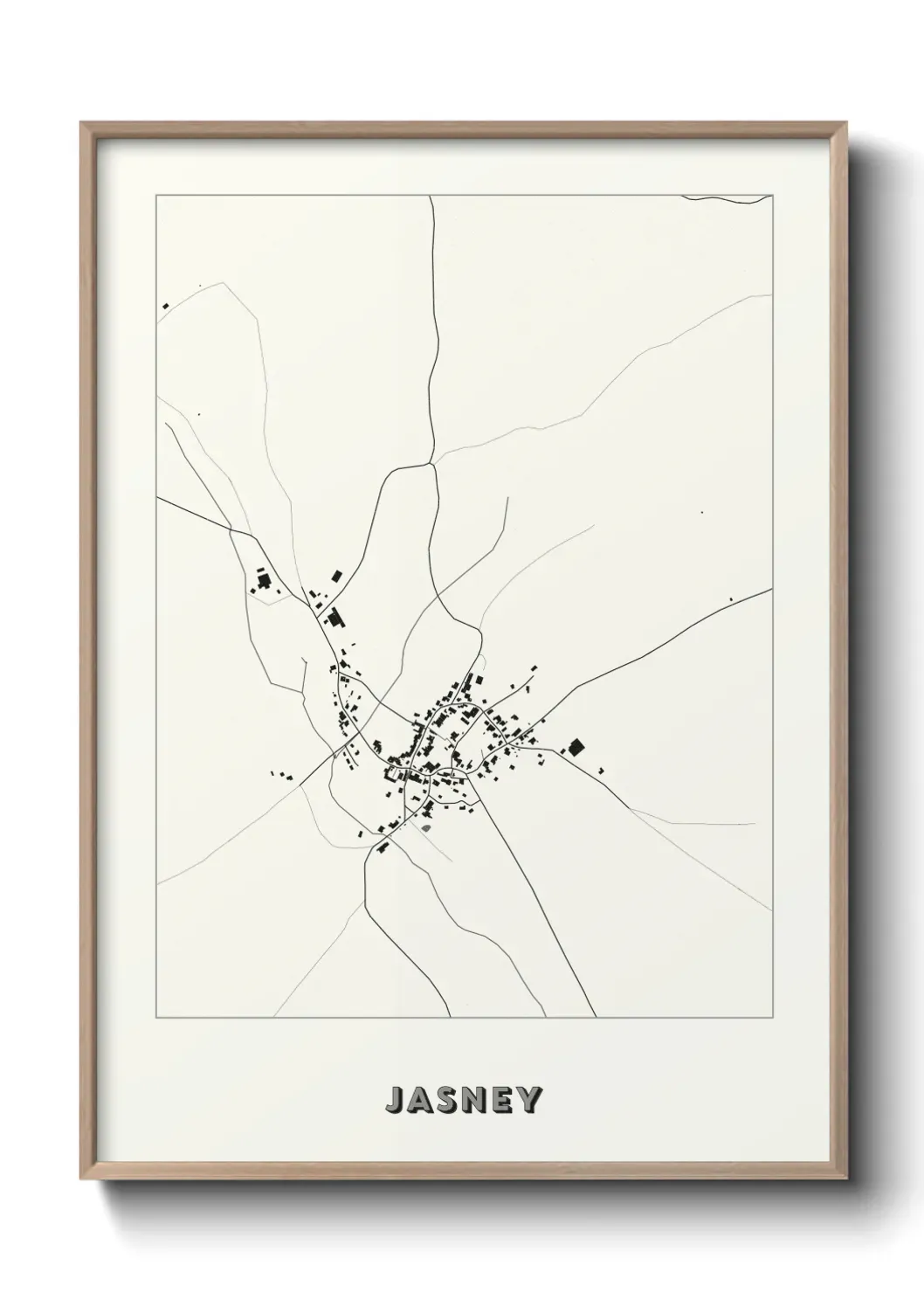 Un poster carte Jasney