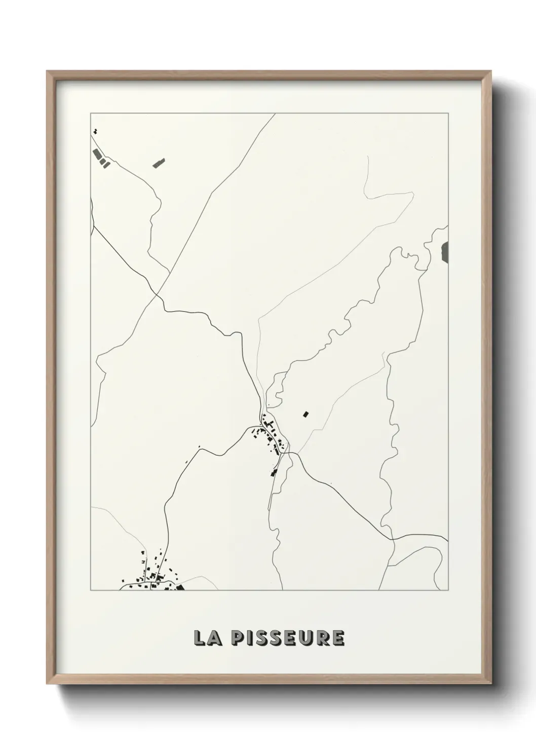 Un poster carte La Pisseure
