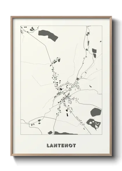 Une affiche de carte sur Lantenot