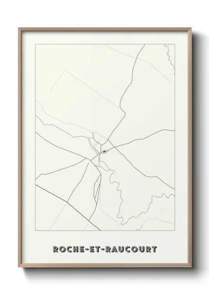 Une affiche de carte sur Roche-et-Raucourt