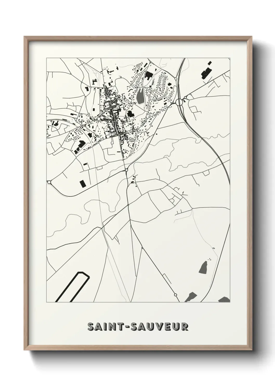 Un poster carteSaint-Sauveur