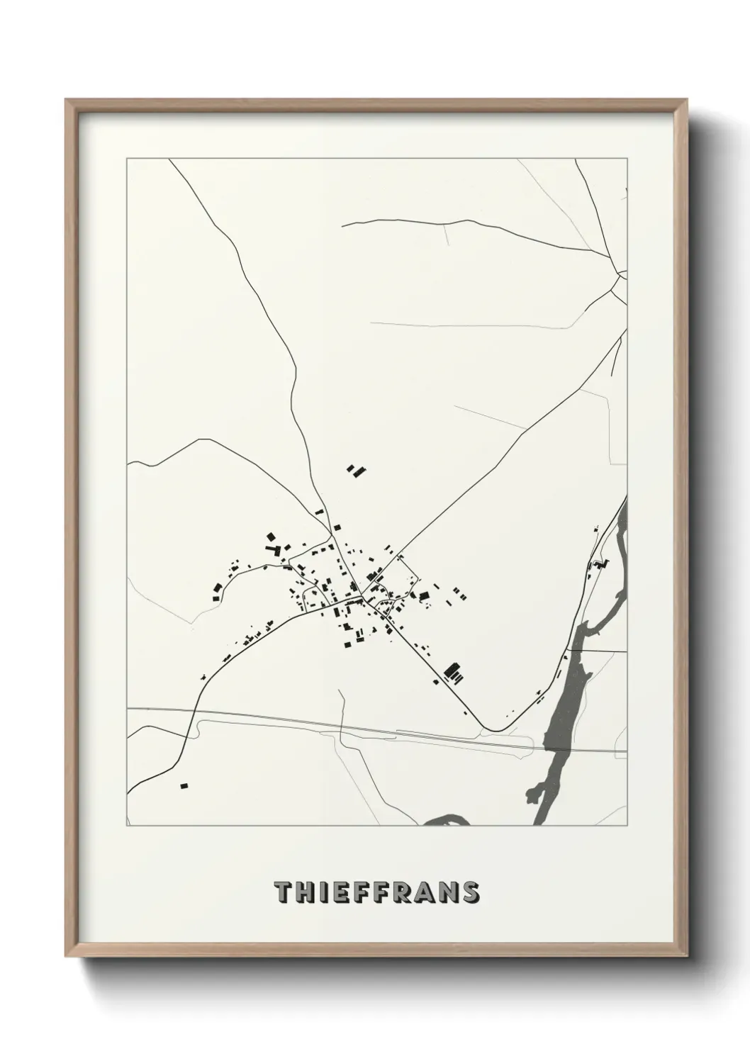 Un poster carte Thieffrans
