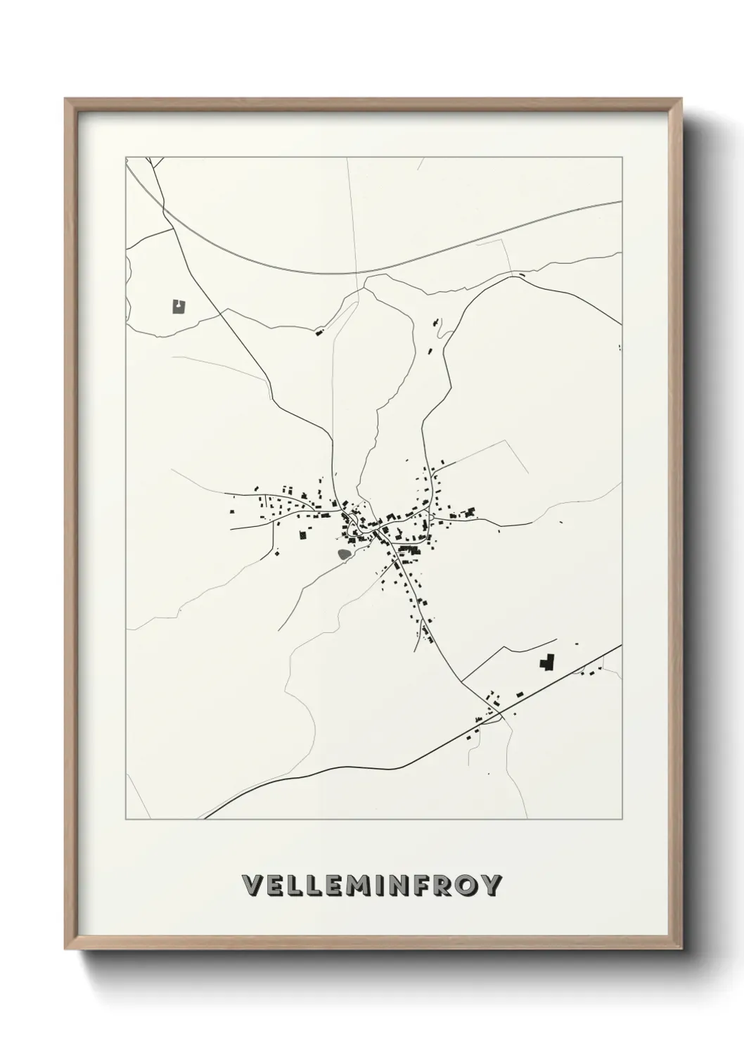 Un poster carte Velleminfroy