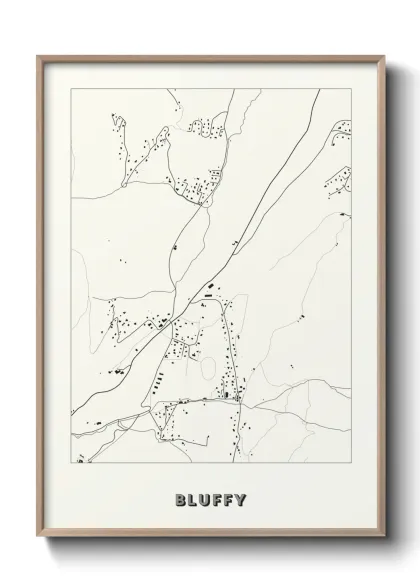 Une affiche de carte sur Bluffy