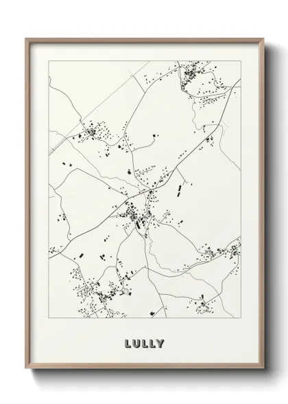 Une affiche de carte sur Lully