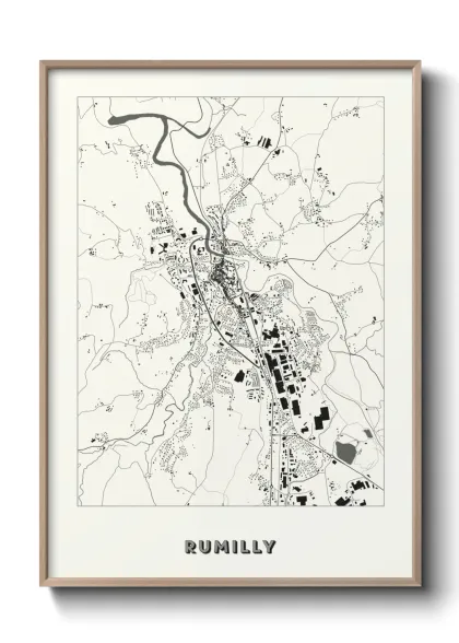 Une affiche de carte sur Rumilly