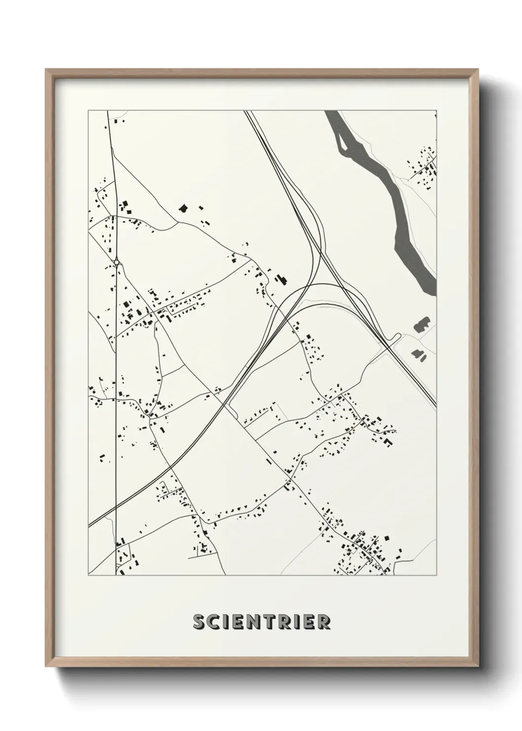Un poster carte Scientrier