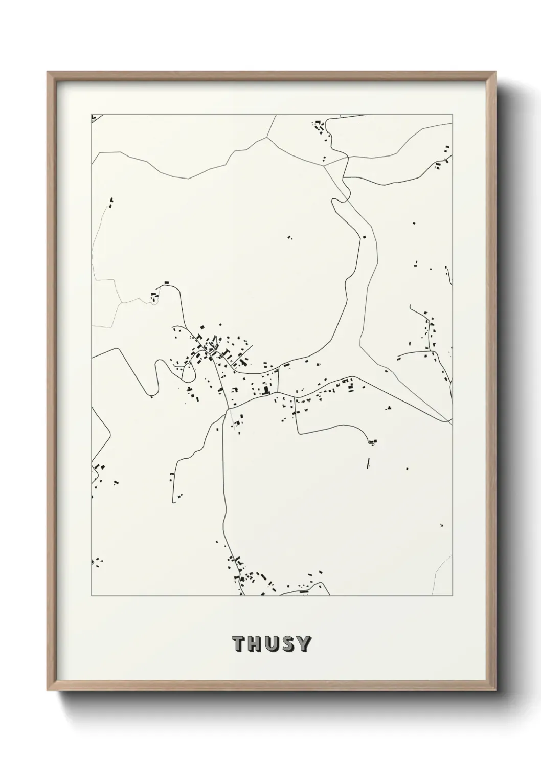 Un poster carte Thusy