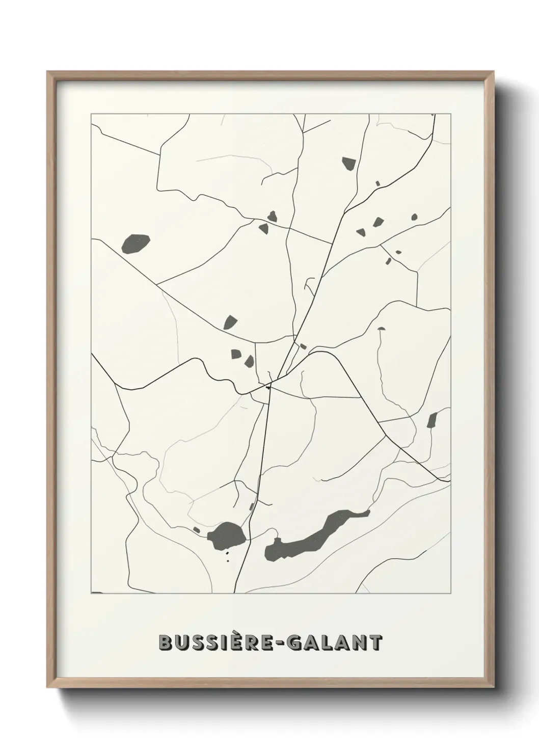 Un poster carte Bussière-Galant