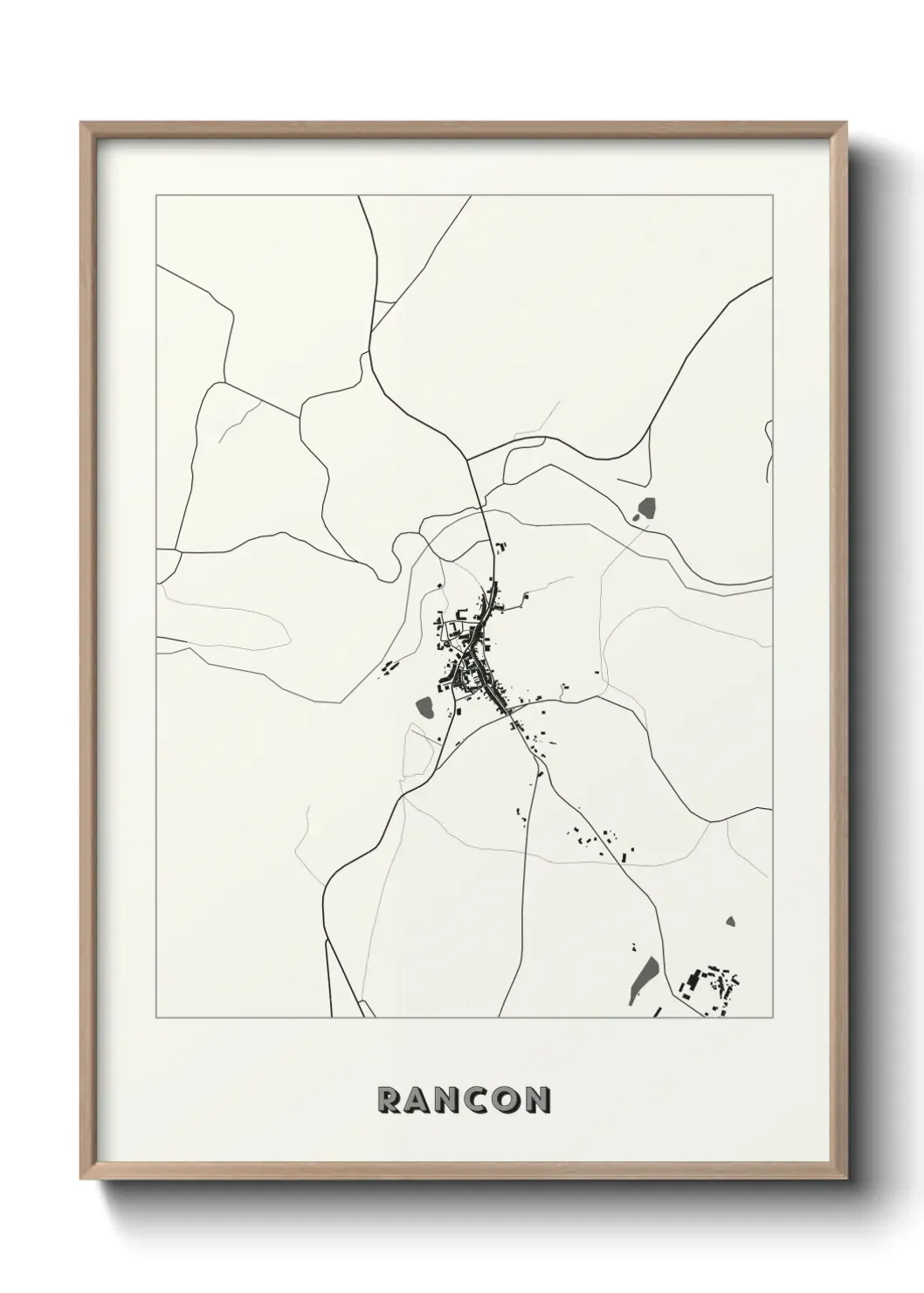 Un poster carte Rancon