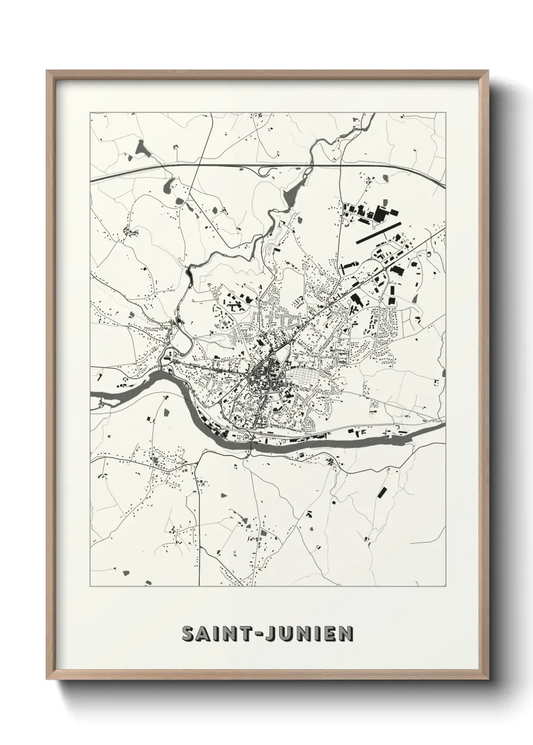 Un poster carteSaint-Junien