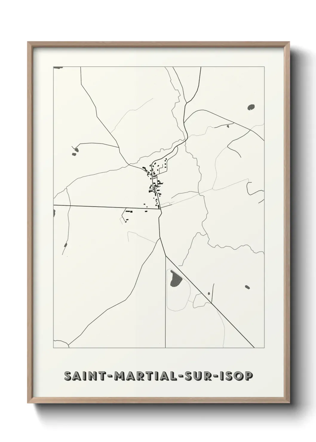 Un poster carteSaint-Martial-sur-Isop