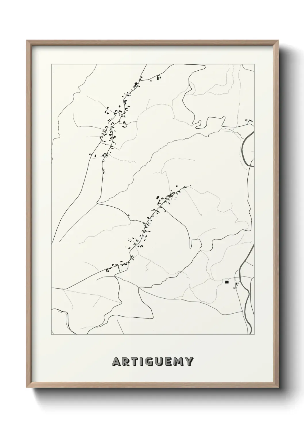 Un poster carte Artiguemy