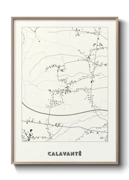 Une affiche de carte sur Calavanté