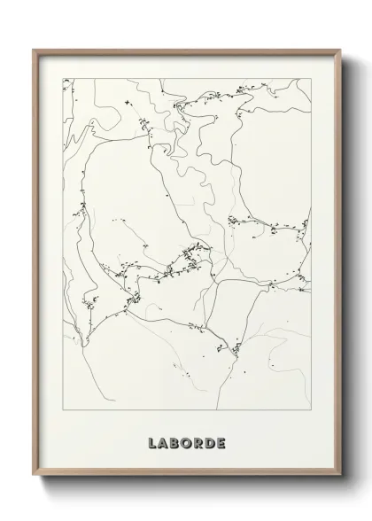 Une affiche de carte sur Laborde