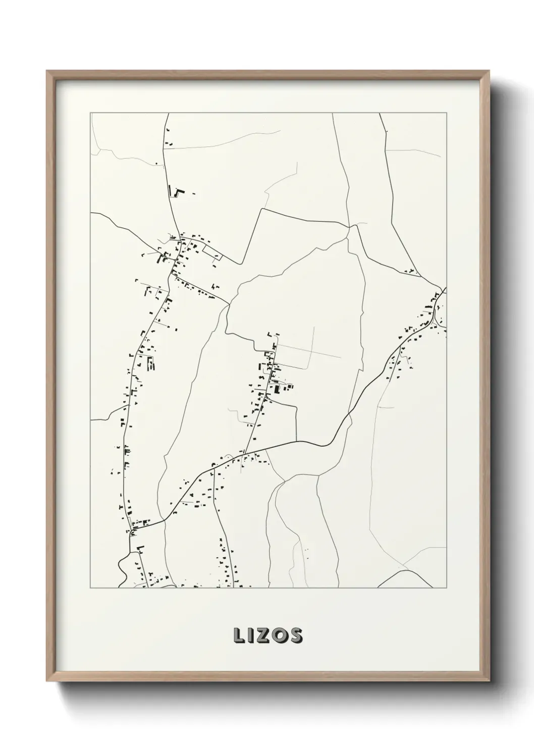 Un poster carte Lizos