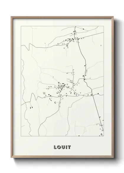 Une affiche de carte sur Louit