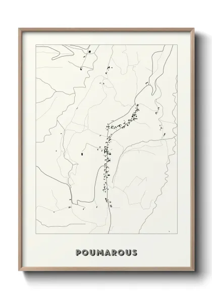 Une affiche de carte sur Poumarous