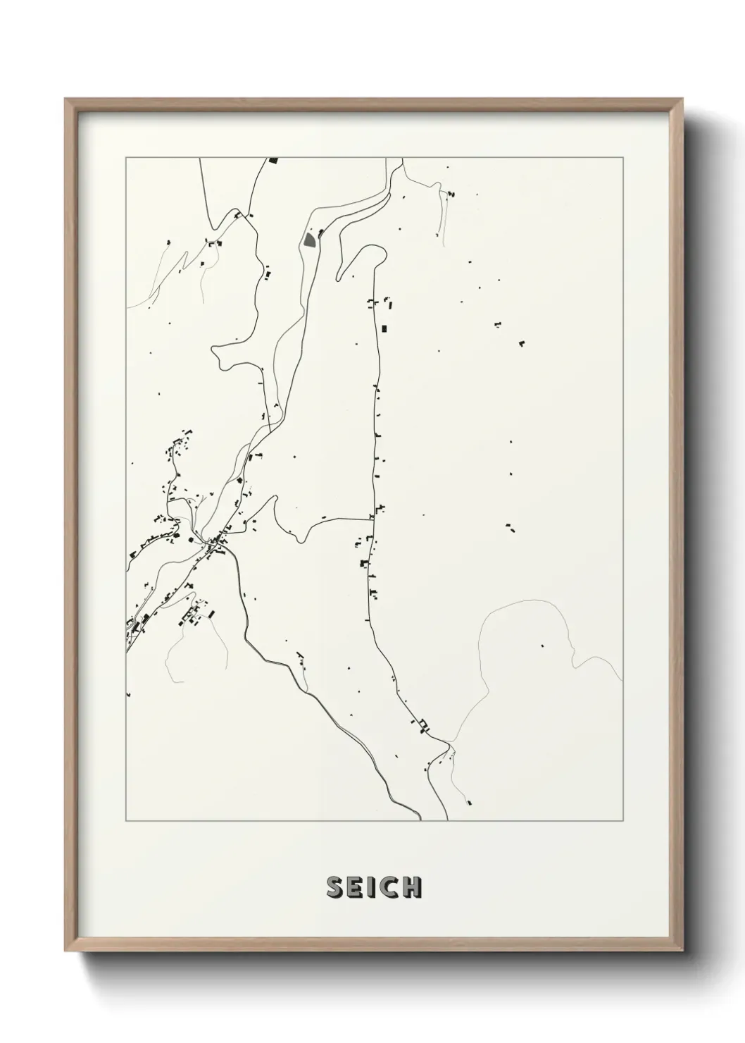 Un poster carte Seich