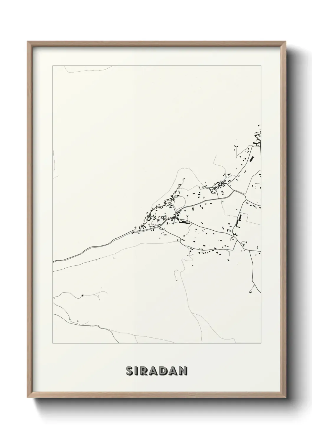 Un poster carte Siradan