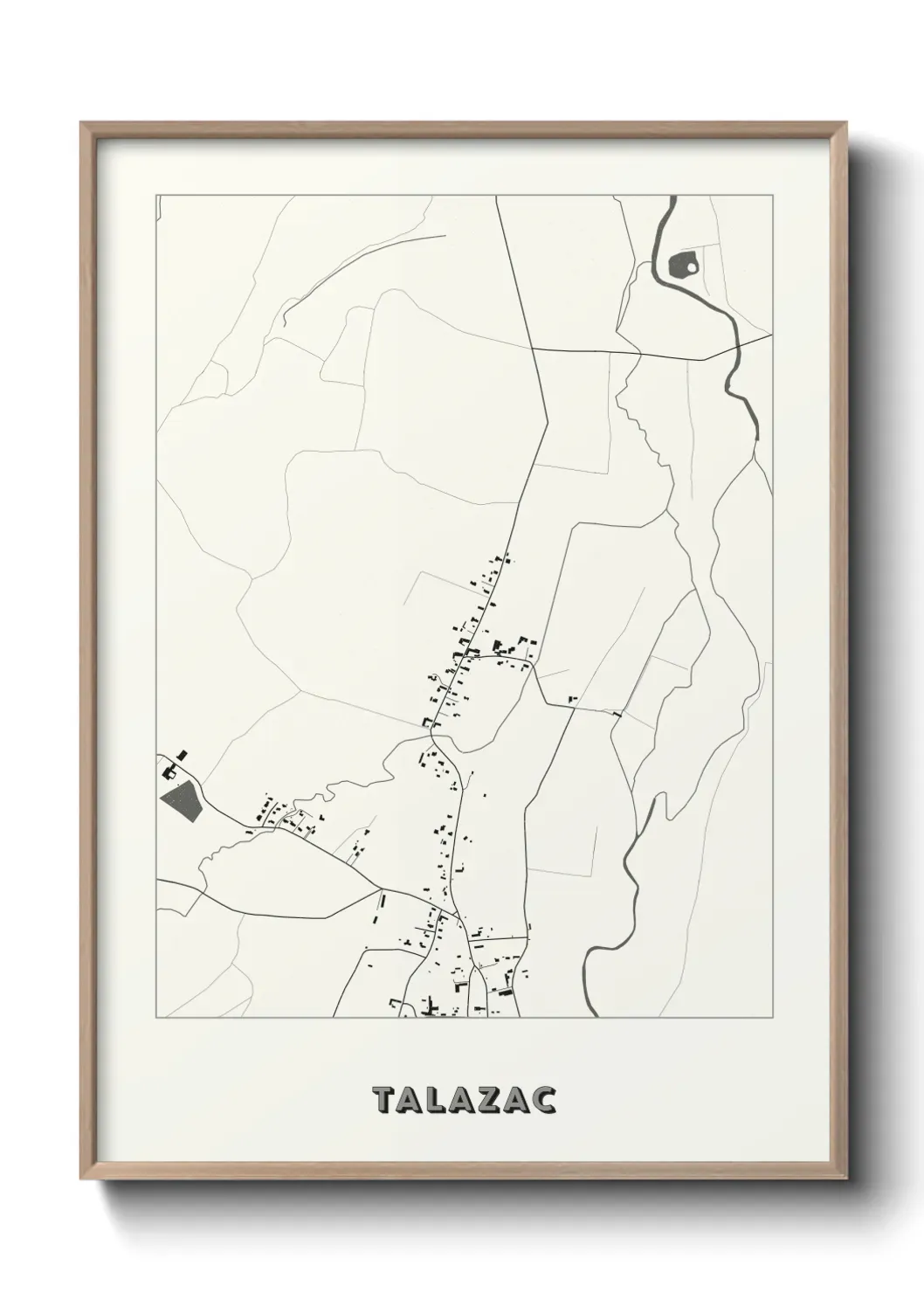 Un poster carte Talazac
