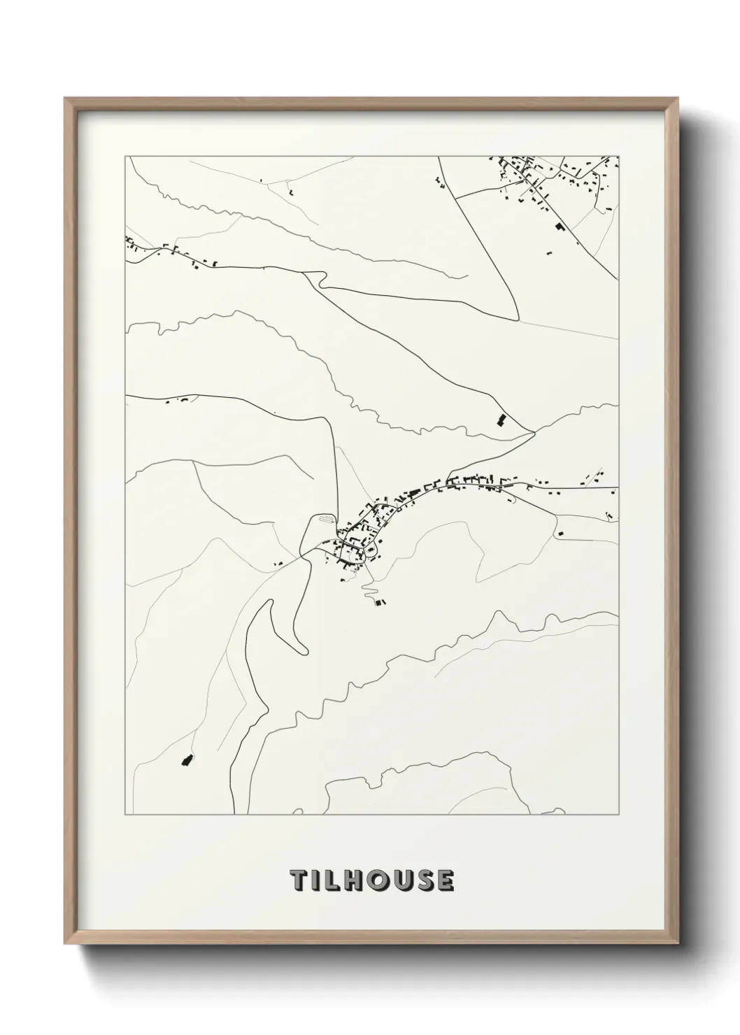 Un poster carte Tilhouse