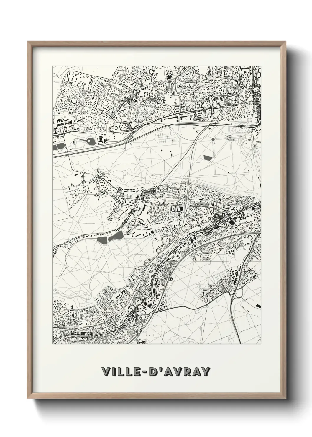 Un poster carteVille-d'Avray