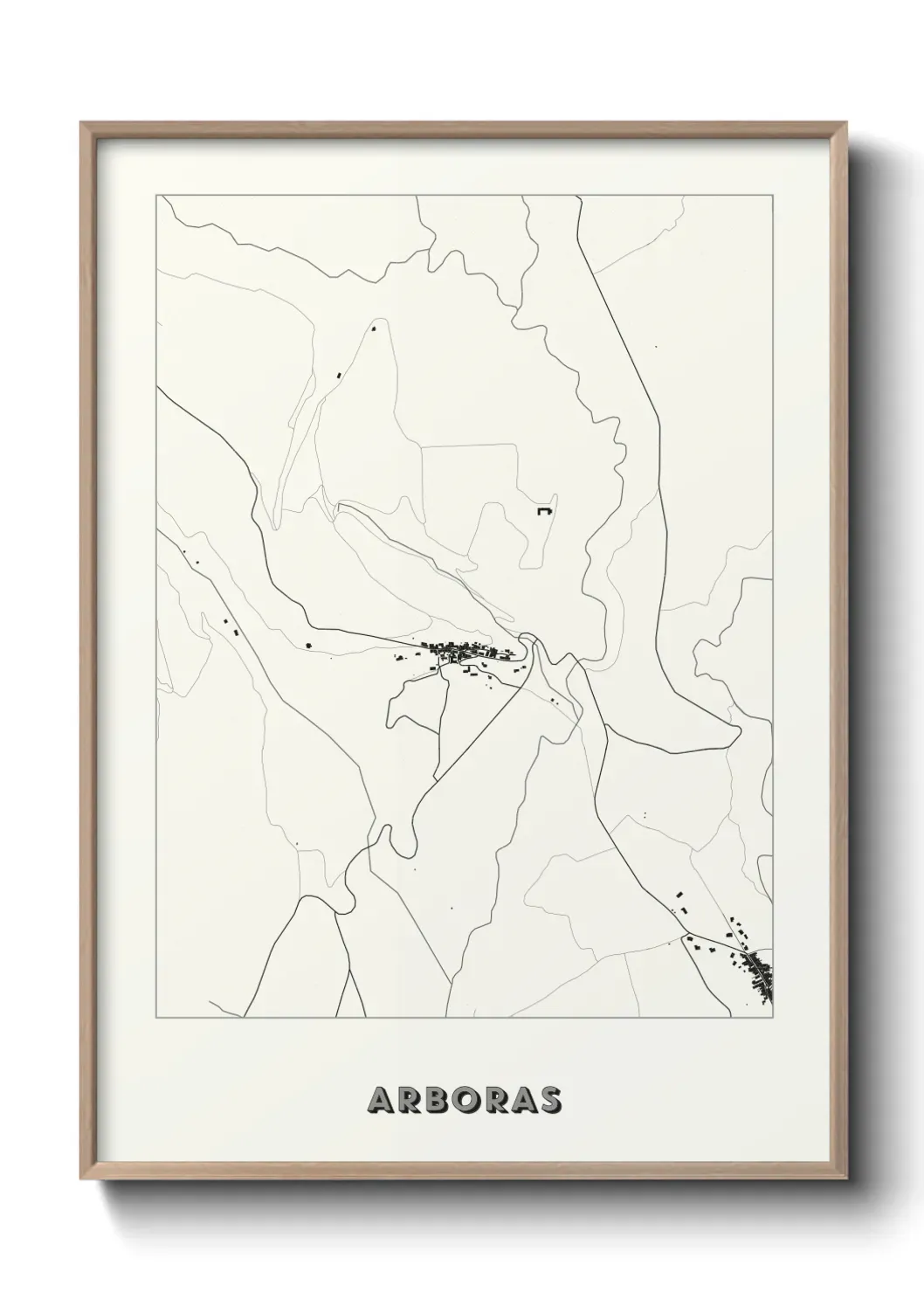 Un poster carte Arboras