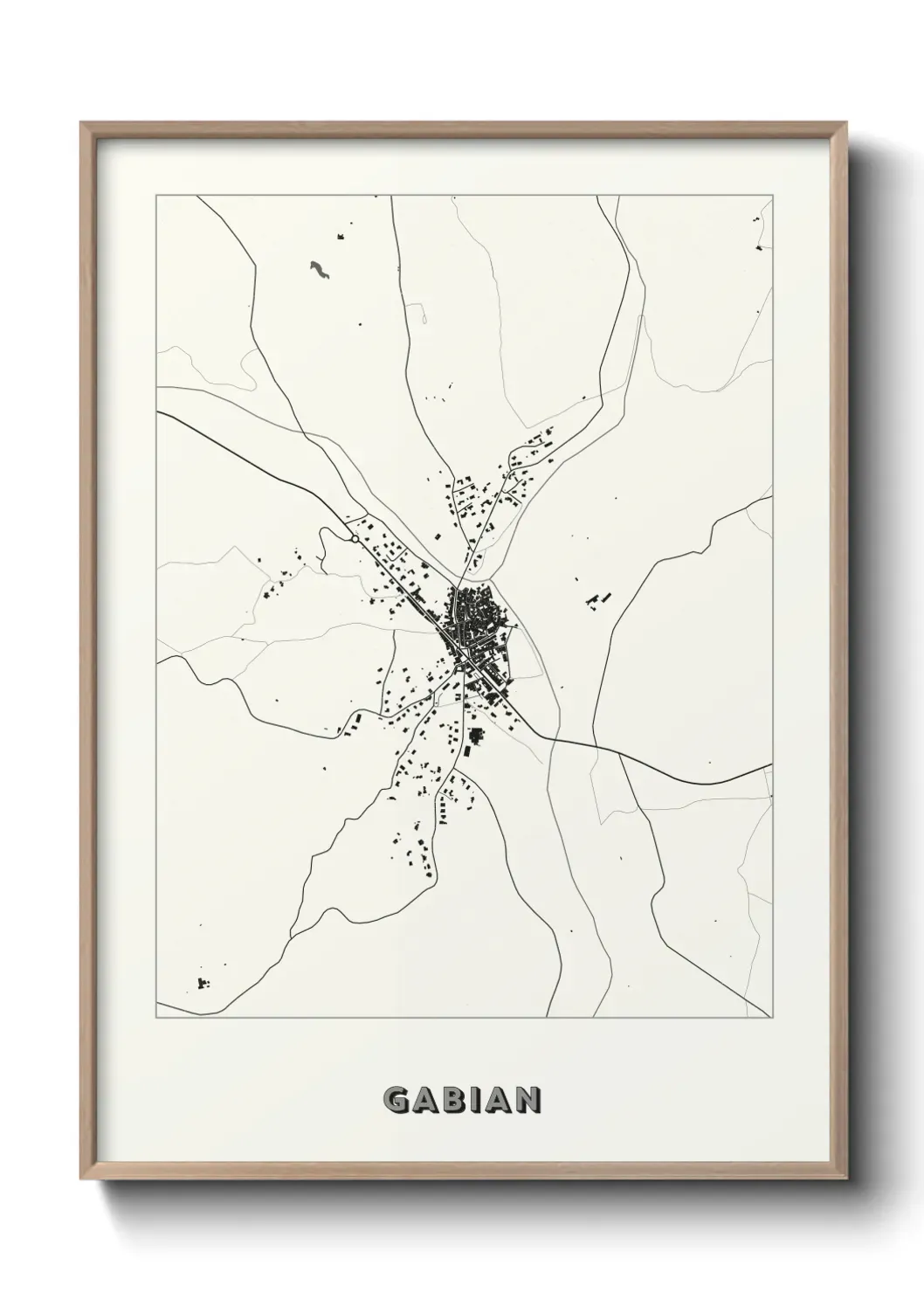 Un poster carte Gabian