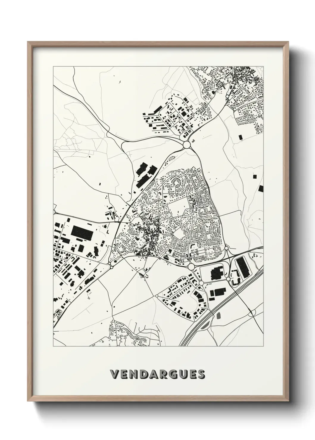 Un poster carte Vendargues