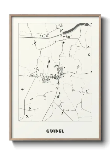 Une affiche de carte sur Guipel