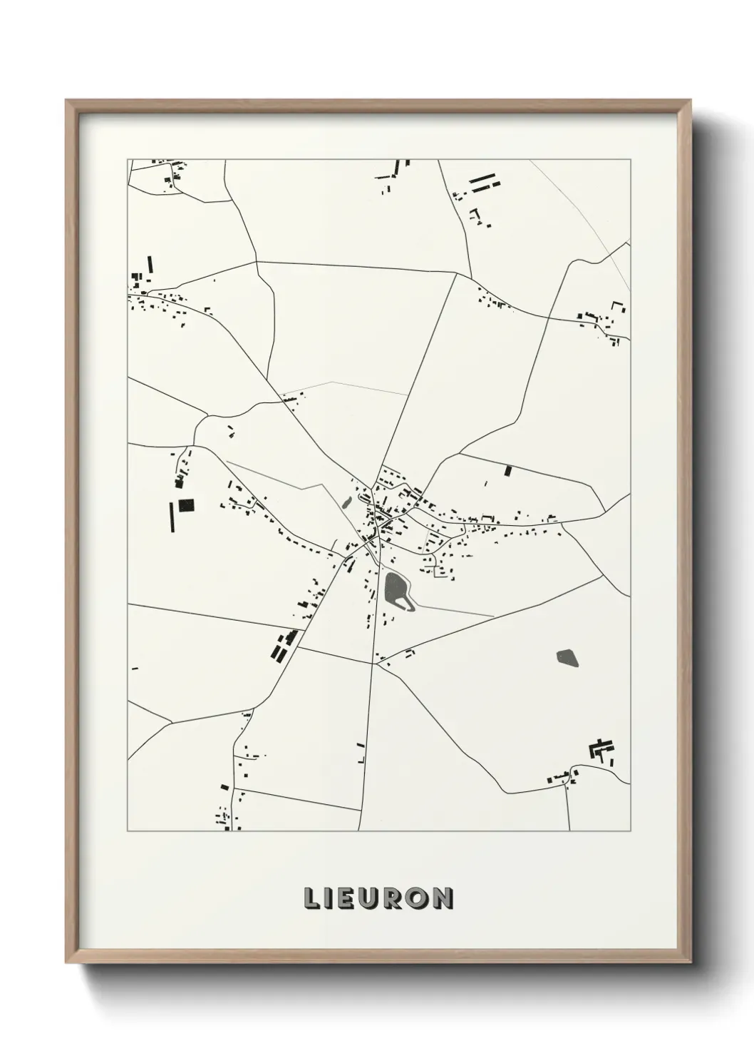 Un poster carte Lieuron