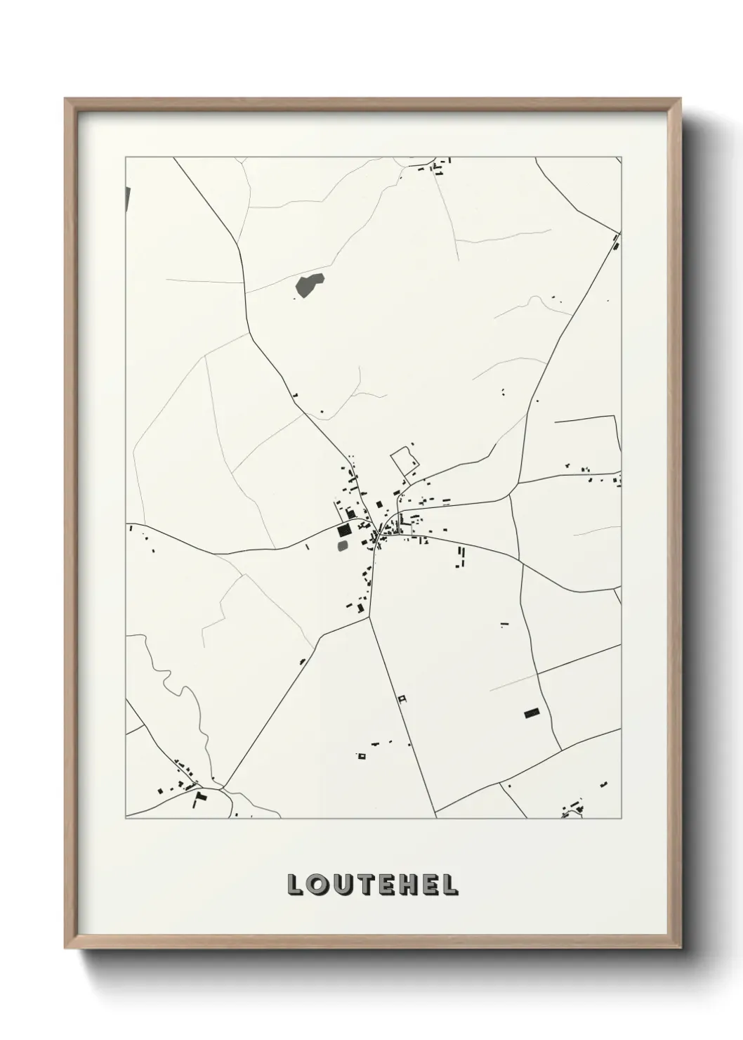 Un poster carte Loutehel