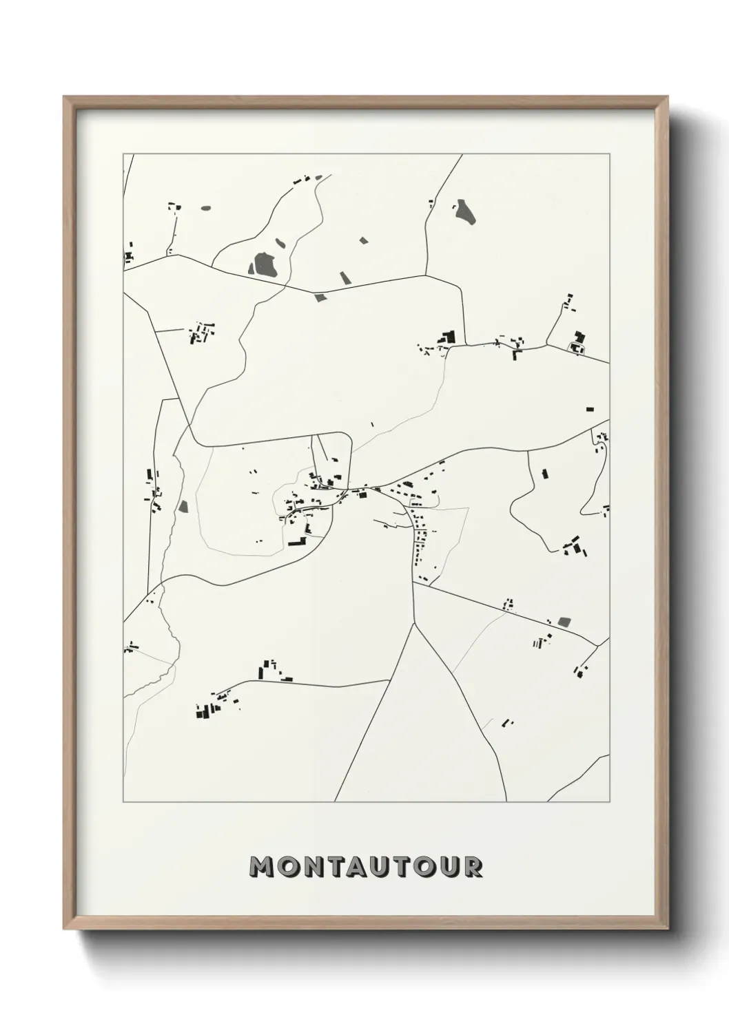 Un poster carte Montautour
