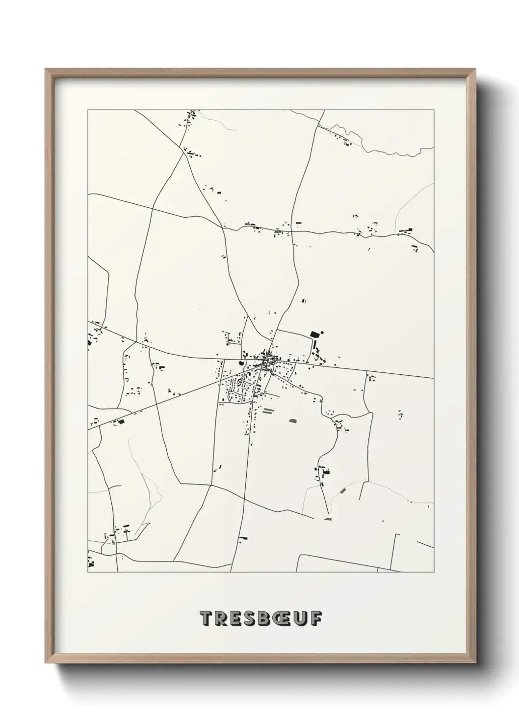 Un poster carte Tresbœuf