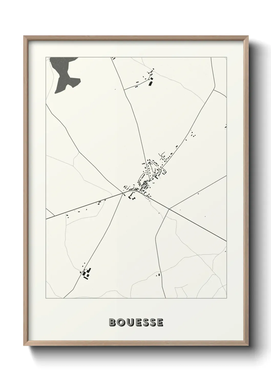 Un poster carte Bouesse