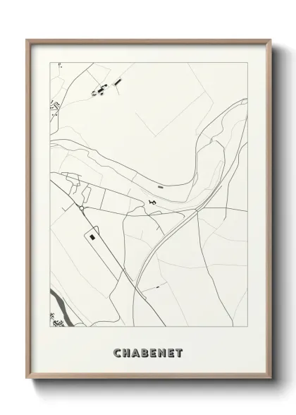 Une affiche de carte sur Chabenet