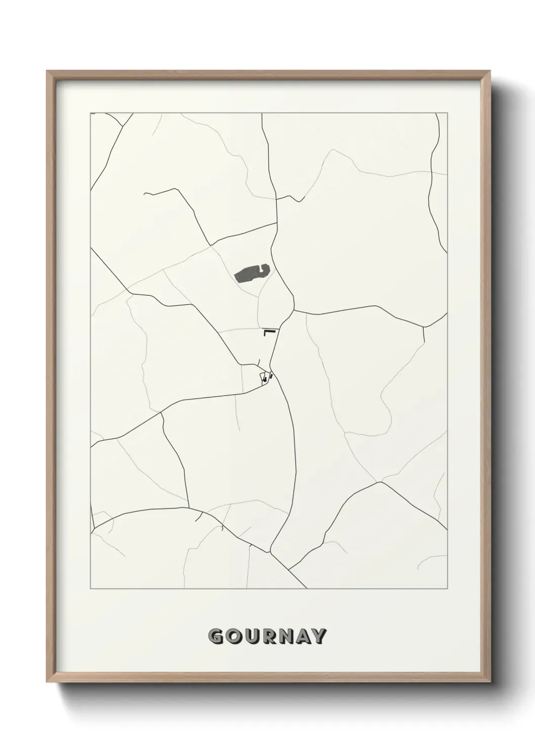 Un poster carte Gournay